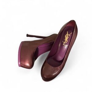 Yves Saint Laurent Deep Red Heels